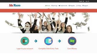 
                            2. AdsMacro.com: Earn Money Online | Online Jobs | Work from ...