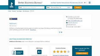 
                            9. AdSmart | Better Business Bureau® Profile