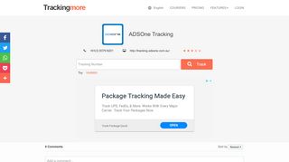 
                            6. ADSOne Tracking -TrackingMore.com