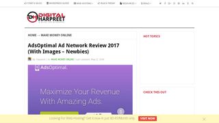 
                            3. AdsOptimal Ad Network Review 2017 (With Images - Newbies) | DH