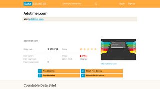 
                            6. Adstimer.com: adstimer.com - Easy Counter