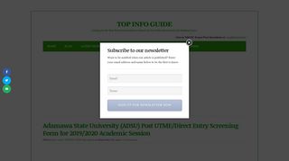 
                            9. ADSU Post UTME Admission Form/DE Screening ... - top info guide