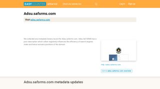 
                            5. Adsu Saf SRMS (Adsu.safsrms.com) - SRMS - Login