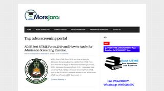 
                            6. adsu screening portal Archives - MoreJara Naija : MoreJara Naija