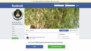 
                            3. ADSU Students Information Portal - Home | Facebook