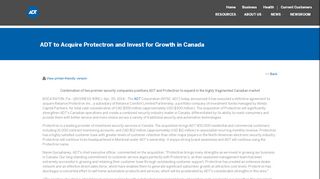 
                            7. ADT to Acquire Protectron and Invest for Growth in Canada ...