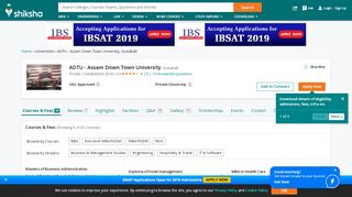 
                            7. ADTU - Assam Down Town University, Guwahati - Courses, Fees ...