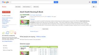 
                            6. Adult Health Nursing E-Book