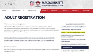 
                            1. Adult/CORI Registration | Massachusetts Youth Soccer ...