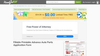 
                            4. Advance Auto Parts Application Form - Edit, Fill, Sign ...