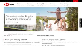 
                            9. Advance - Checking Accounts - HSBC Bank USA