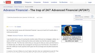 
                            7. Advance Financial - The trap of 24/7 Advanced …