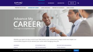 
                            10. Advance My Career - Kaplan