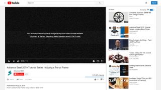 
                            7. Advance Steel 2019 Tutorial Series - Adding a Portal Frame - YouTube
