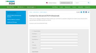 
                            1. AdvanceCPA Contact Form - RSM