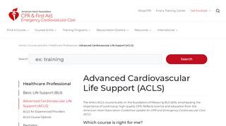 
                            4. Advanced Cardiovascular Life Support (ACLS) - CPR & ECC