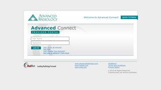 
                            3. Advanced Connect - Login - My Radiology Portal