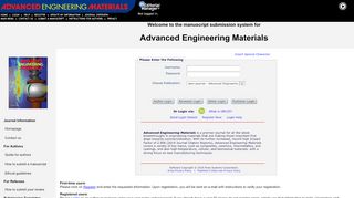 
                            7. Advanced Engineering Materials - Editorial Manager