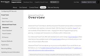 
                            3. Advanced Fraud Tools | Overview - Braintree Support Articles