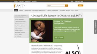 
                            5. Advanced Life Support in Obstetrics (ALSO®) - AAFP