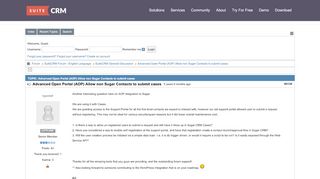 
                            3. Advanced Open Portal (AOP) Allow non Sugar Contacts to submit ...
