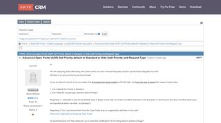 
                            2. Advanced Open Portal (AOP) Set Priority default to Standard or ...