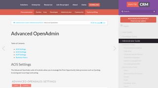 
                            5. Advanced OpenAdmin :: Docs - SuiteCRM Documentation