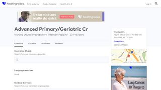 
                            5. Advanced Primary/Geriatric Cr, Rockville, MD - Healthgrades