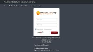 
                            6. Advanced Radiology Medical Group Portal - RamSoft Login