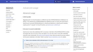 
                            6. Advanced usage - AutoConnect for ESP8266/ESP32 - GitHub Pages