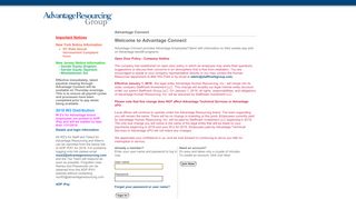 
                            2. Advantage Connect | Login