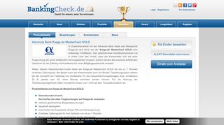 
                            2. Advanzia Bank fluege.de MasterCard GOLD | BankingCheck.de