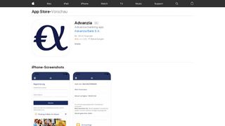 
                            8. Advanzia im App Store