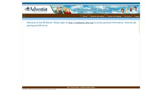 
                            1. Adventist Employee Portal > Home