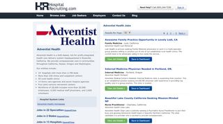 
                            9. Adventist Health Jobs | HospitalRecruiting.com