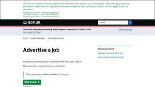 
                            4. Advertise a job - GOV.UK