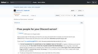 
                            5. Advertise your Discord server...everywhere! · GitHub