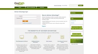 
                            4. Adviser - Adviser Advantage - Adviser login - OnePath