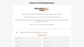 
                            8. Adviser Portal Login | Investment Bonds | Australian Unity