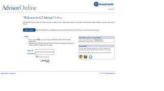 
                            3. Advisor Online - CI Investments