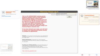 
                            8. AdvisorTrac Login - Appalachian State University