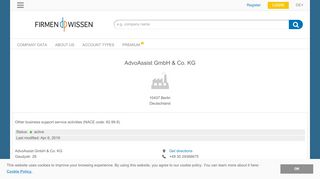 
                            5. AdvoAssist GmbH & Co. KG, Berlin - Credit Report