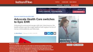 
                            7. Advocate Health Care switches to Epic EHR | Healthcare IT News