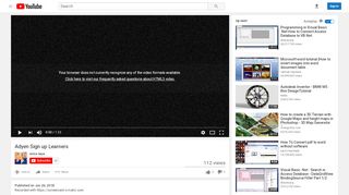 
                            6. Adyen Sign up Learners - YouTube
