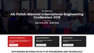 
                            9. AE-FUNAI Biennial Engineering International Conference