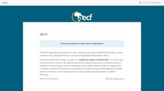 
                            5. AECF Application Manager