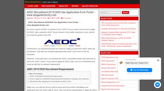 
                            5. AEDC Recruitment 2019/2020 See Application Form Portal - www ...