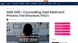 
                            8. AEEE 2019 - Counselling, Seat Allotment Process, Fee ...