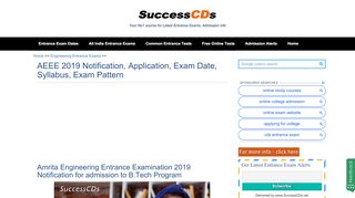 
                            8. AEEE 2019 Notification, Application, Exam Date ... - Entrance Exams