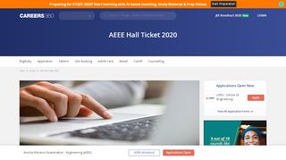 
                            6. AEEE Hall Ticket 2020 - Download Admit card here - Careers360